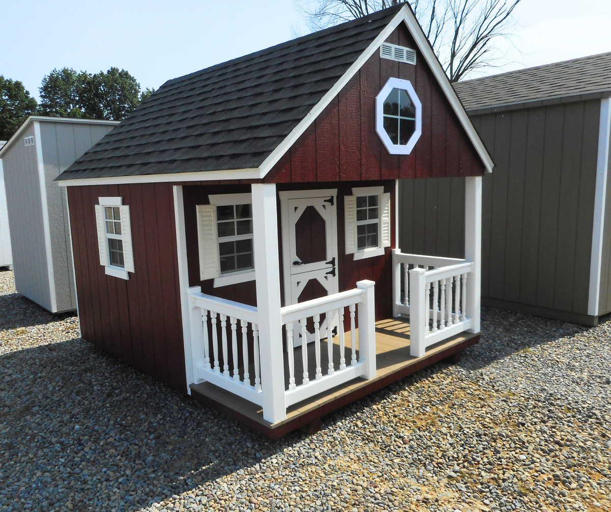 8' X 10' DURATEMP  BACKYARD PLAYHOUSE- RED