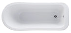 Old London Brockley Freestanding Bath Tub with Corbel Leg Set, Durable Double Ended Traditional Bathroom Style in White, 1500mm