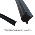 TSEC241B Black Self-Adhesive Neoprene Trim – Edge Trim for 2mm–4mm Panels