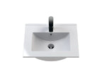 Hudson Reed Urban Floor Standing 2 Soft Close Door Vanity Unit with Minimalist Basin, Modern Vanity Unit in Satin Grey, 800mm
