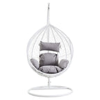 Goa Cut Out Sides White Hanging Chair