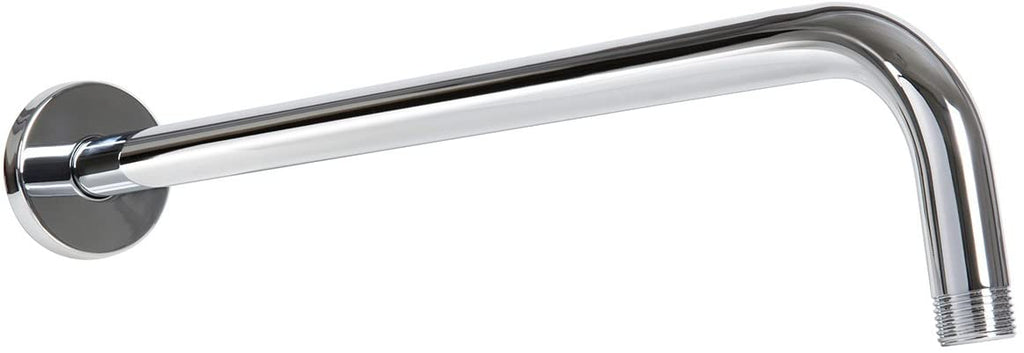 iBathUK Fastiq Fixed Shower Head Arm, Wall Mounted Modern Stainless Steel, Premium Shower Accessory for Modern Bathrooms, 400mm