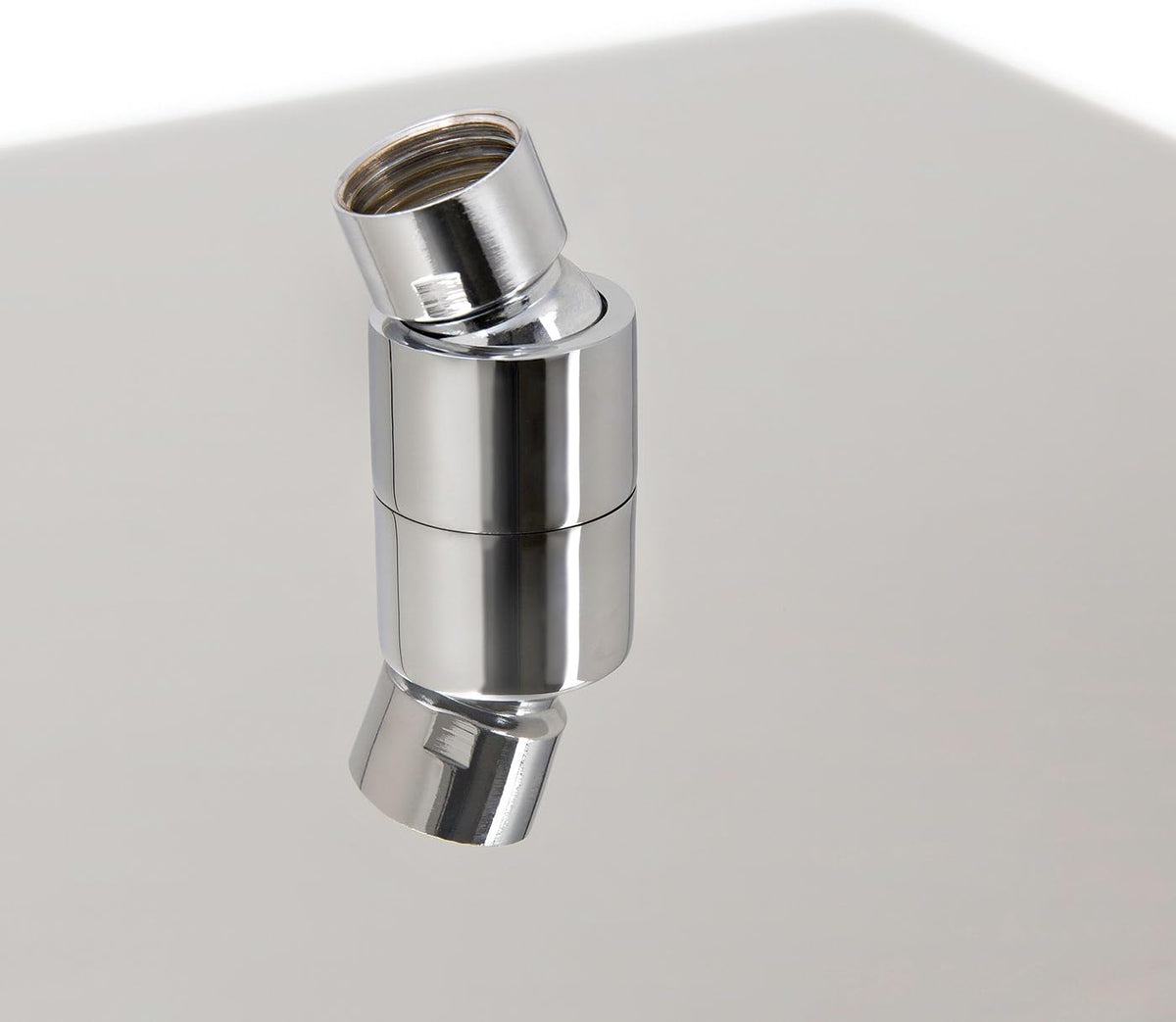 iBathUK Nexa Fixed Rainfall Shower Head Easy Clean Stainless Steel Swivel Joint, Modern Bathroom Accessories, Chrome, 12 Inch Square