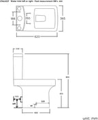 iBathUK Arvon Shower Bath Suite, Straight Bathtub with Glass Screen, Gloss Vanity Basin Unit & Close Coupled Toilet Set, Combined Toilet and Sink Unit