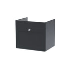 Hudson Reed Classique Components Wall Hung 1-Drawer Vanity Unit, Stylish Single Vanity Unit with Soft Close Drawer, Soft Black, 500mm