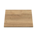 Hudson Reed Arno Solid Surface Worktop for Bathroom Vanities, Durable Stone Countertop for Modern Bathroom and Vanity Units in Premium Autumn Oak, 600mm