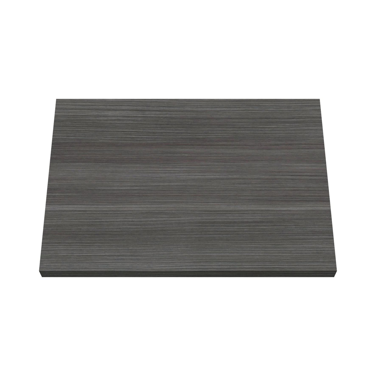 Hudson Reed Arno Vanity Unit Worktop, Textured Woodgrain Bathroom Sink Vanity Unit Top in Anthracite Woodgrain, 505 x 390 x 18mm