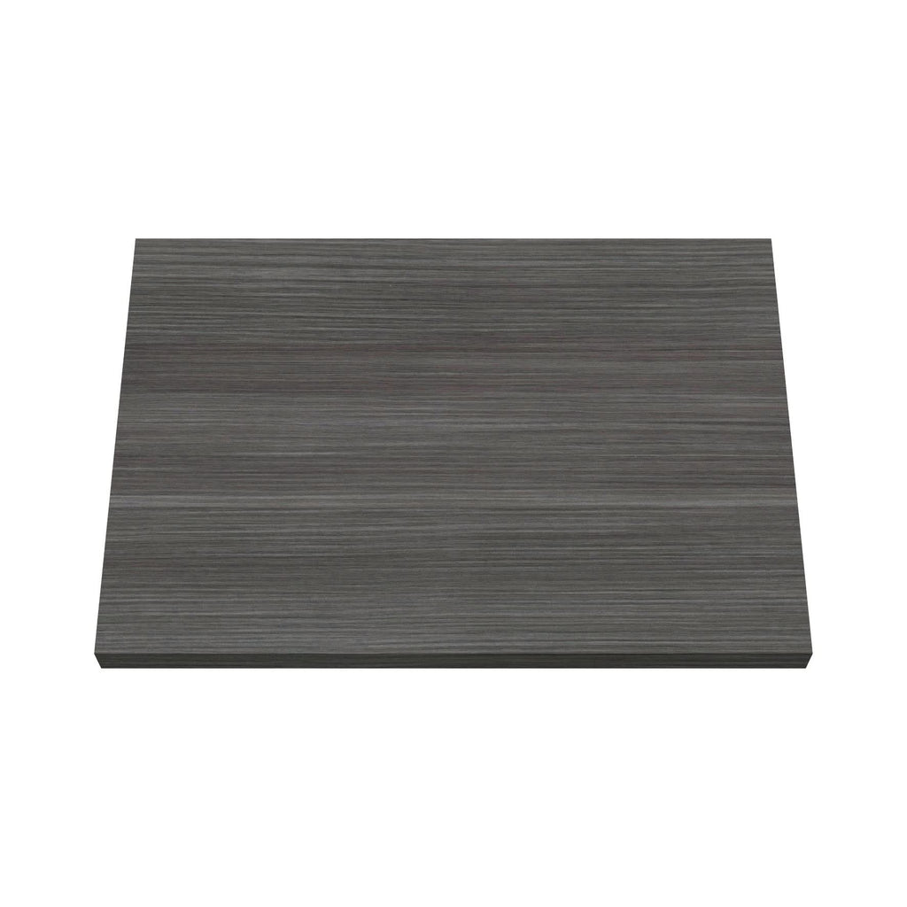 Hudson Reed Arno Solid Surface Worktop for Bathroom Vanities, Durable Stone Countertop for Modern Bathroom and Vanity Units in Premium Anthracite, 800mm