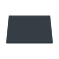 Hudson Reed Solid Surface Worktop for Bathroom Vanities, Durable Stone Countertop for Modern Bathroom and Vanity Units in Premium Soft Black, 600mm
