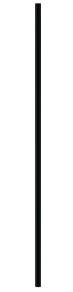 Hudson Reed Return Screen 'L' Profile Kit, Wetroom Screens Accessories for Glass Panel & Shower Screen in Matt Black, 1950mm
