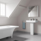 Rehaus 2 Door Non Illuminated Mirror Cabinet - Gloss White