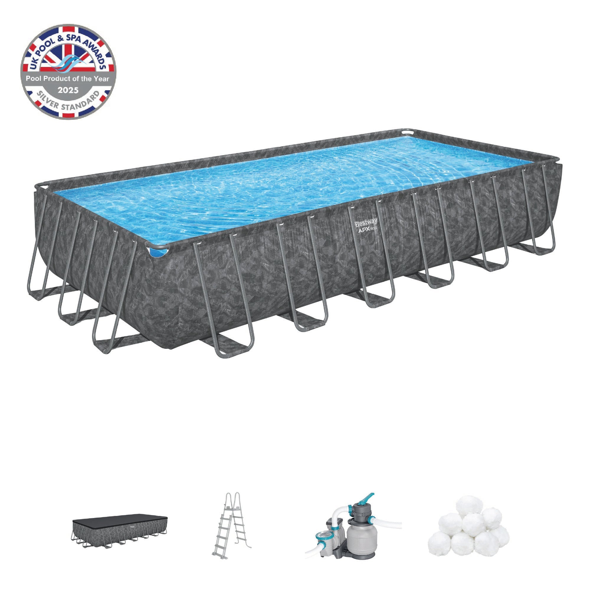 24' APX 365 Rectangular Pool Set