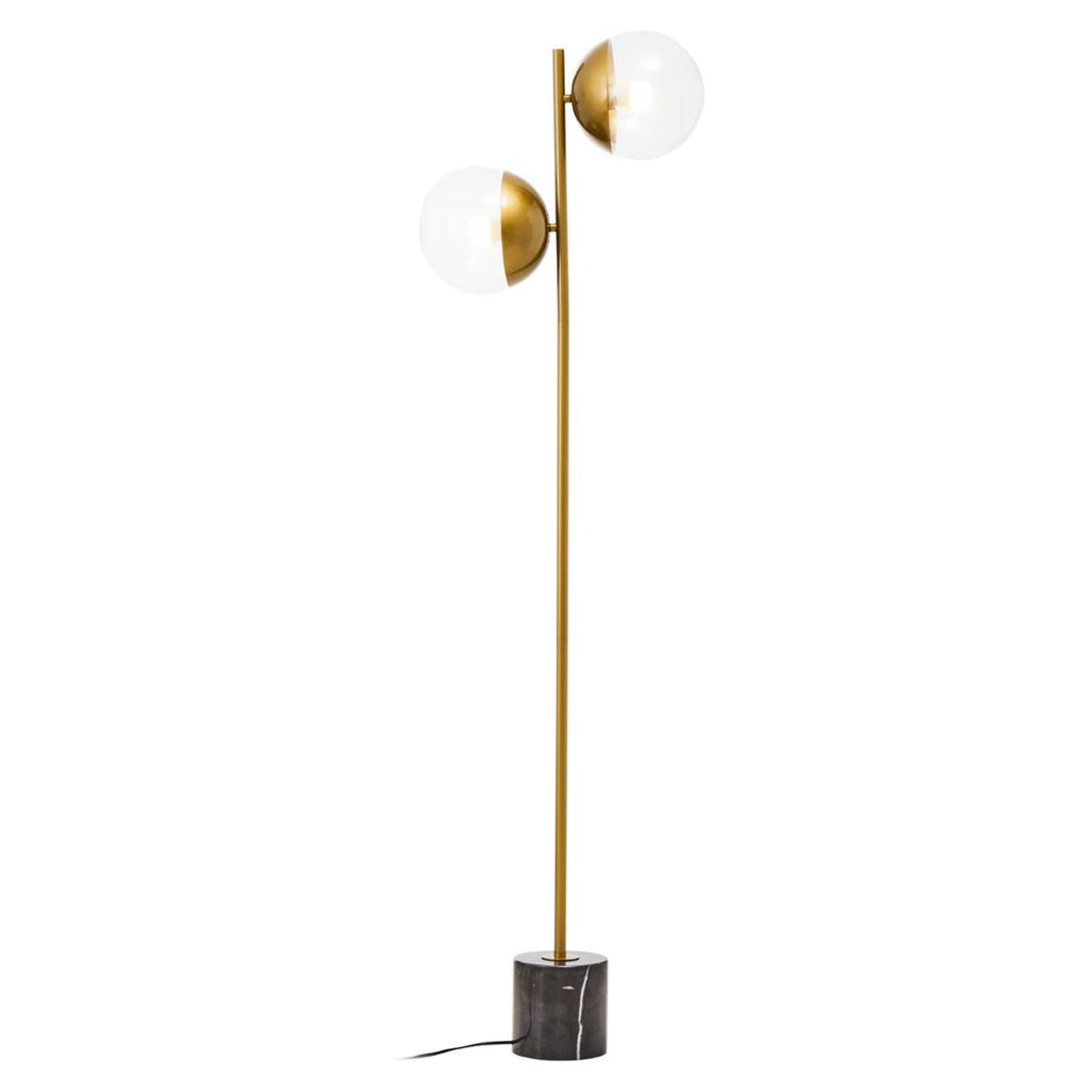 Revive Gold Finish Metal Floor Lamp