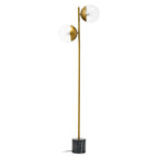 Revive Gold Finish Metal Floor Lamp