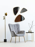Revive Gold Finish Metal Floor Lamp