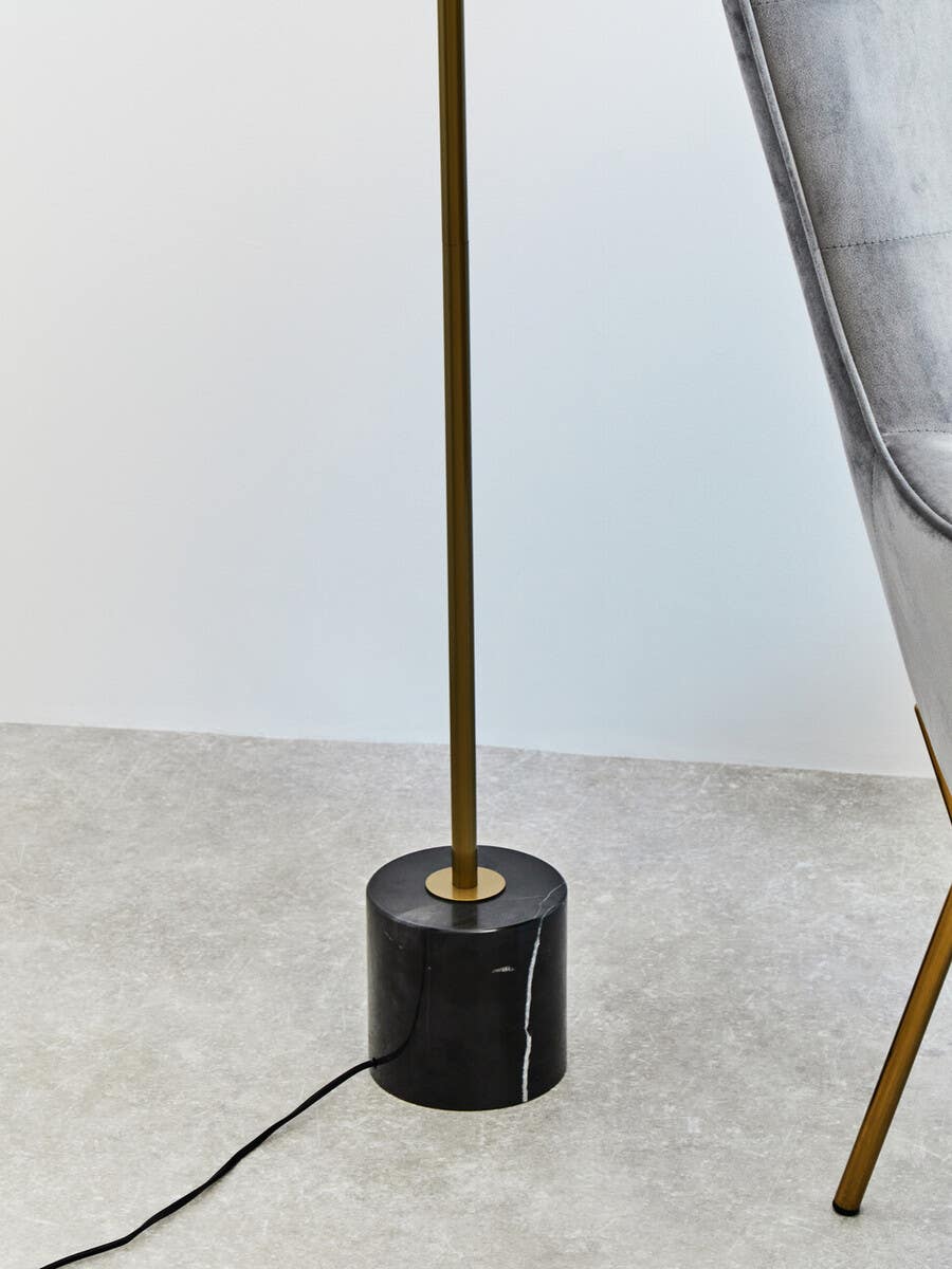 Revive Gold Finish Metal Floor Lamp