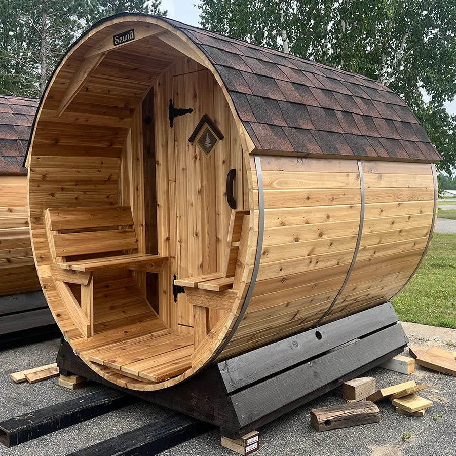2 Person Cedar Barrel Sauna 6′ x 4′