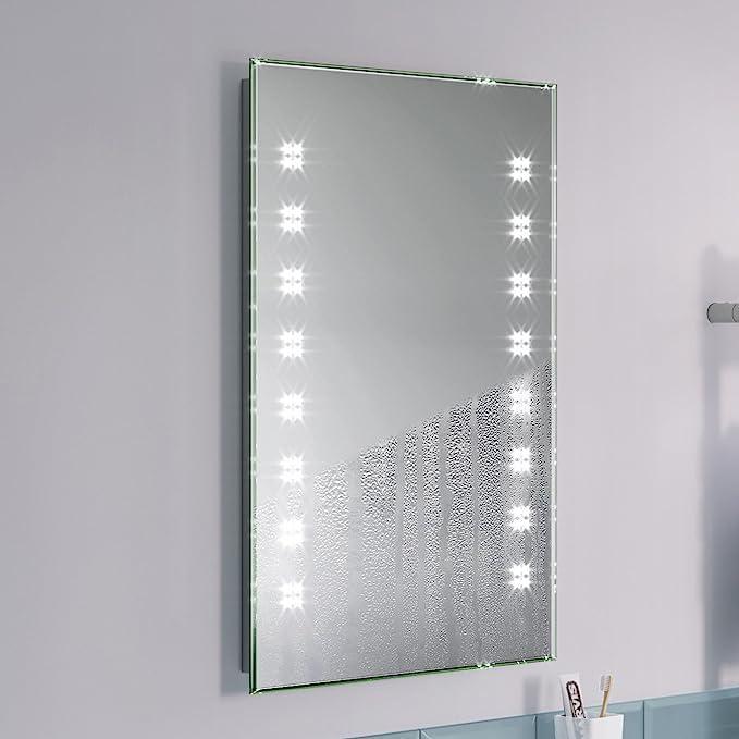 Celeste Infrared Sensor LED Illuminated Bathroom Mirror with Demister - 500mm x 700mm