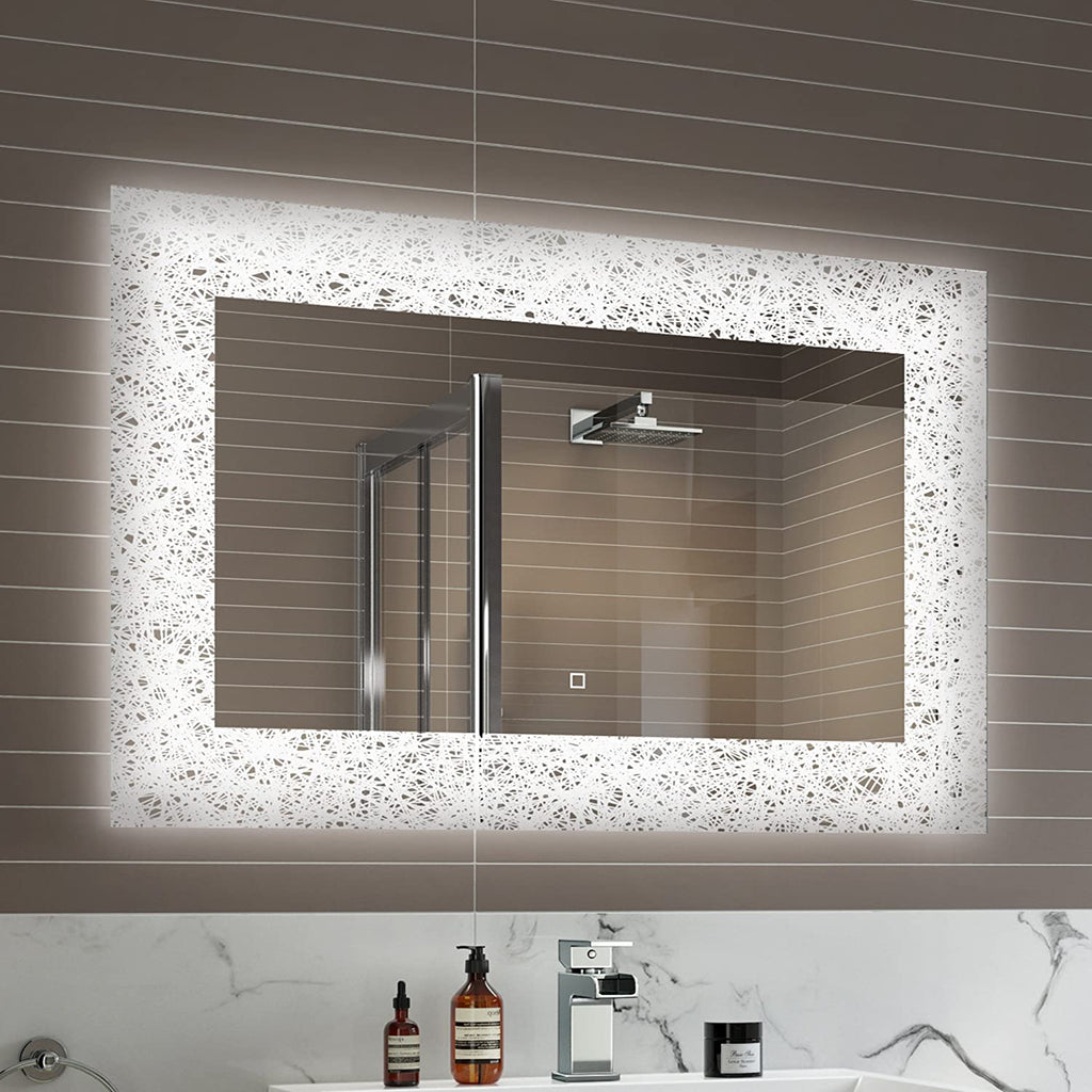Vellin Light Sensor illuminated LED Mirror with Demister