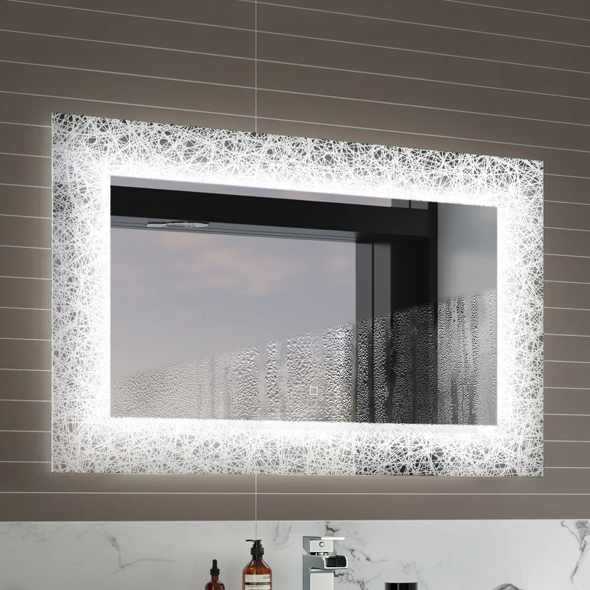 Vellin Light Sensor illuminated LED Mirror with Demister
