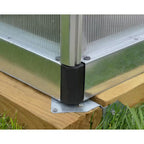 Bella 8 x 12 ft Silver Walk-In Greenhouse Kit with Diffused Polycarbonate Panels