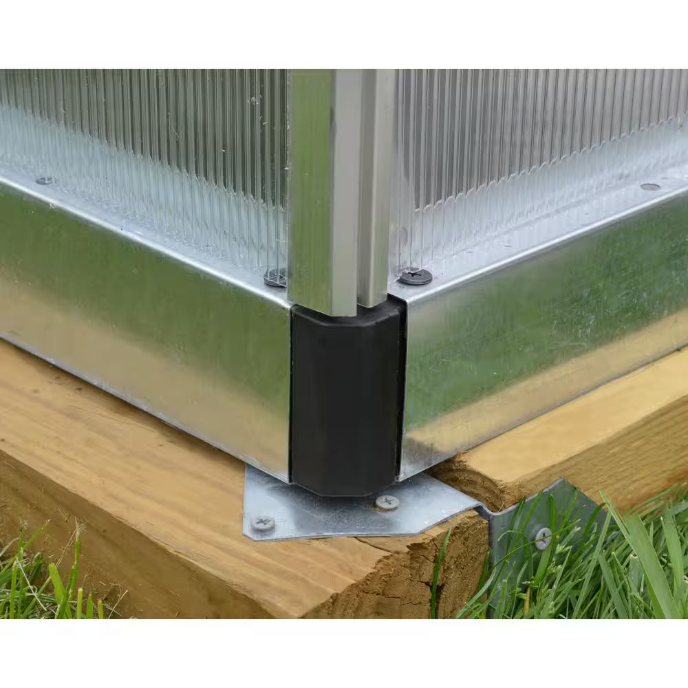 Bella 8 x 12 ft Silver Walk-In Greenhouse Kit with Diffused Polycarbonate Panels