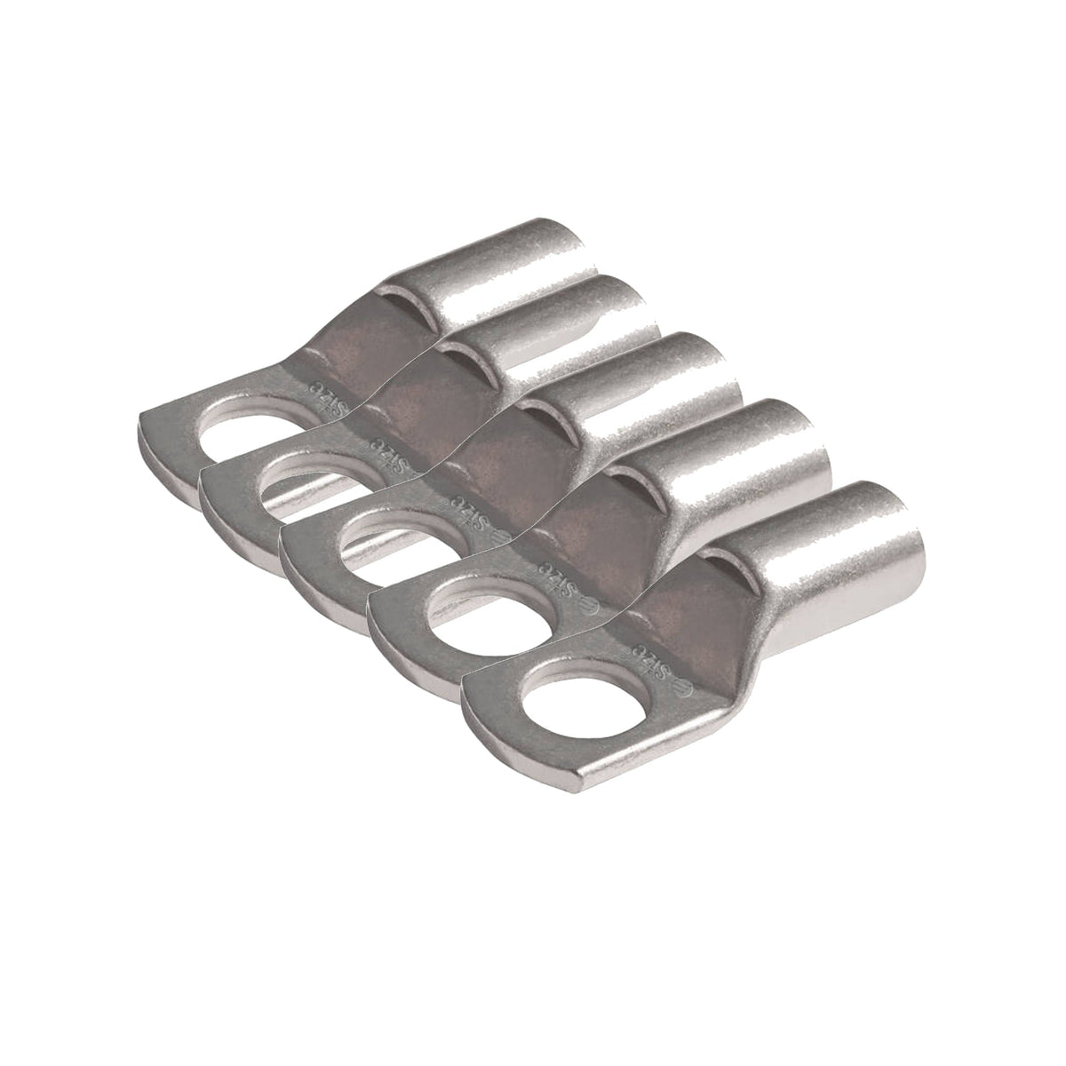 Copper Lug Suitable For 10mm Cable With 6mm Stud Copper Bell Mouth (box of 25)