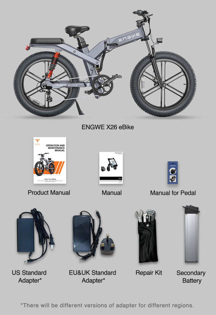 Engwe X26 Electric Bike Grey