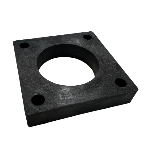 SQUARE BLACK PLASTIC FLANGE BEARING