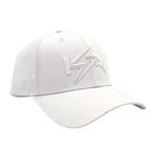 KickAss Snapback Trucker Cap - All White with White KA logo