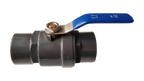 PP 1.25" BSPF Stopcock with Stainless Steel Ball Valve and Handle