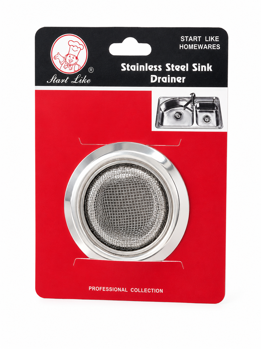 6x Stainless Steel Sink Strainer Drain Filter Kitchen Waste Plug Mesh Basket Catcher