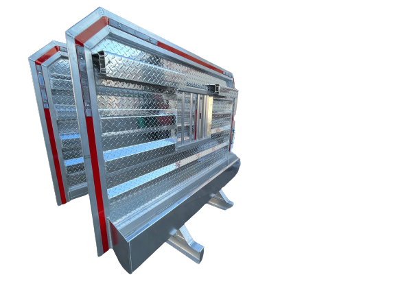 HEAD RACK WITH BAR WINDOW, CHAIN HANGERS AND TRAY