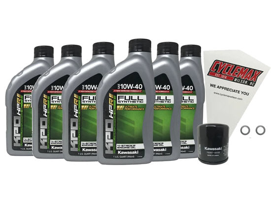 Kawasaki KPO Full Synthetic Oil Change Kit for 2009-2023 VULCAN 1700 VOYAGER