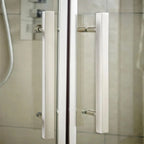 Oasis 8mm Glass Recessed Sliding Shower Door - Chrome