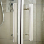 Oasis 8mm Glass Recessed Hinged Shower Door - Chrome