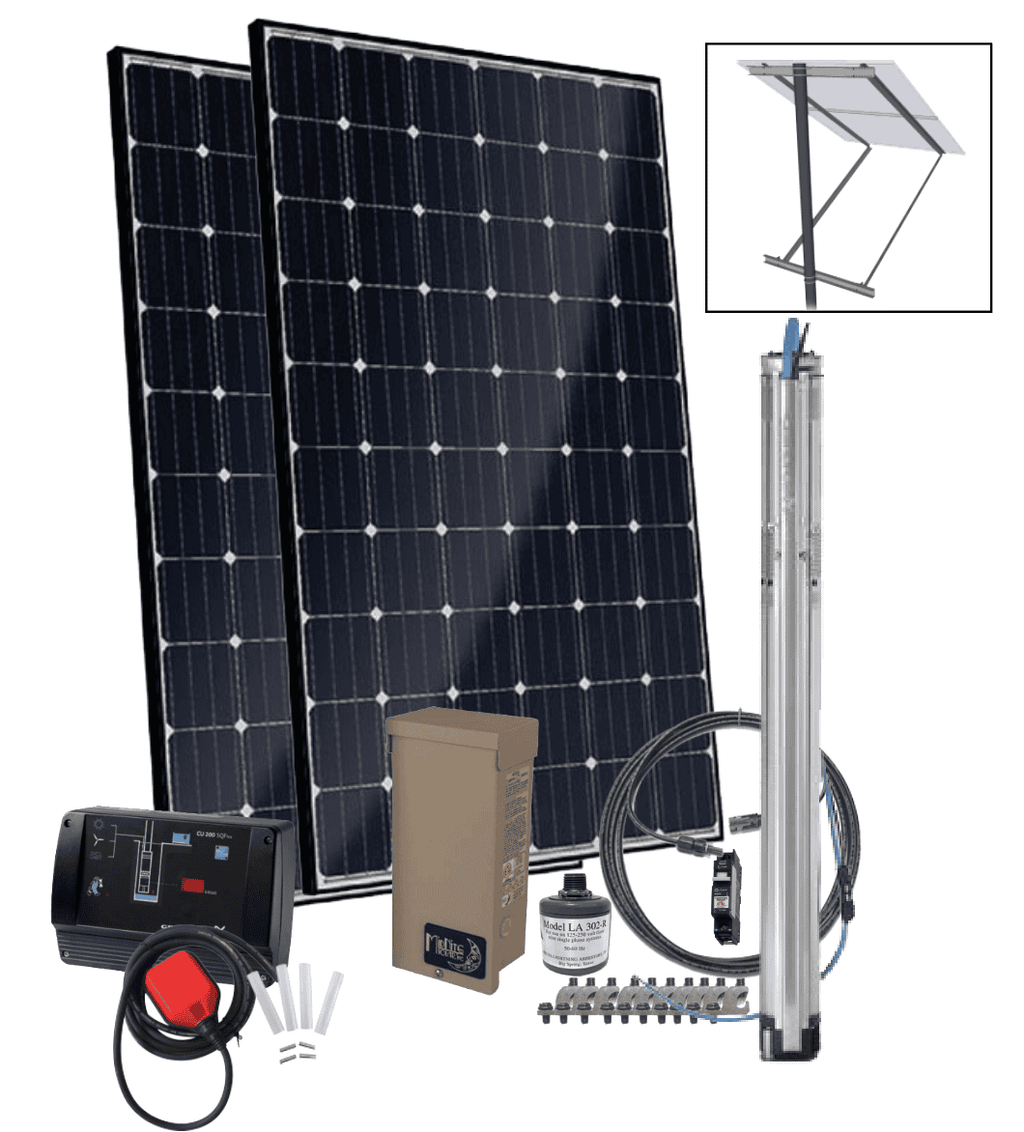 Grundfos 11 sqf-2 Pre-designed SQFlex Solar Water Pumping Kit | 10 to 13 gpm | 15 to 395  feet lift