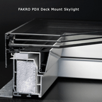 PDX G53 Fixed Deck-Mounted Triple Glazed Thermo Skylight - All Sizes