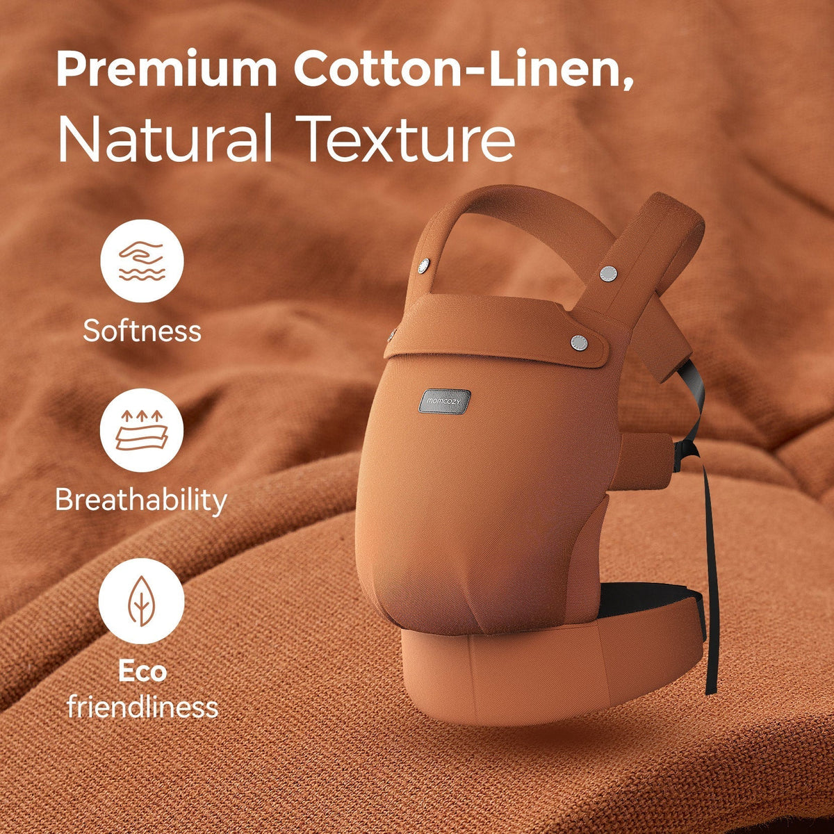 GentleTouch Cotton-Linen Ergonomic Baby Carrier