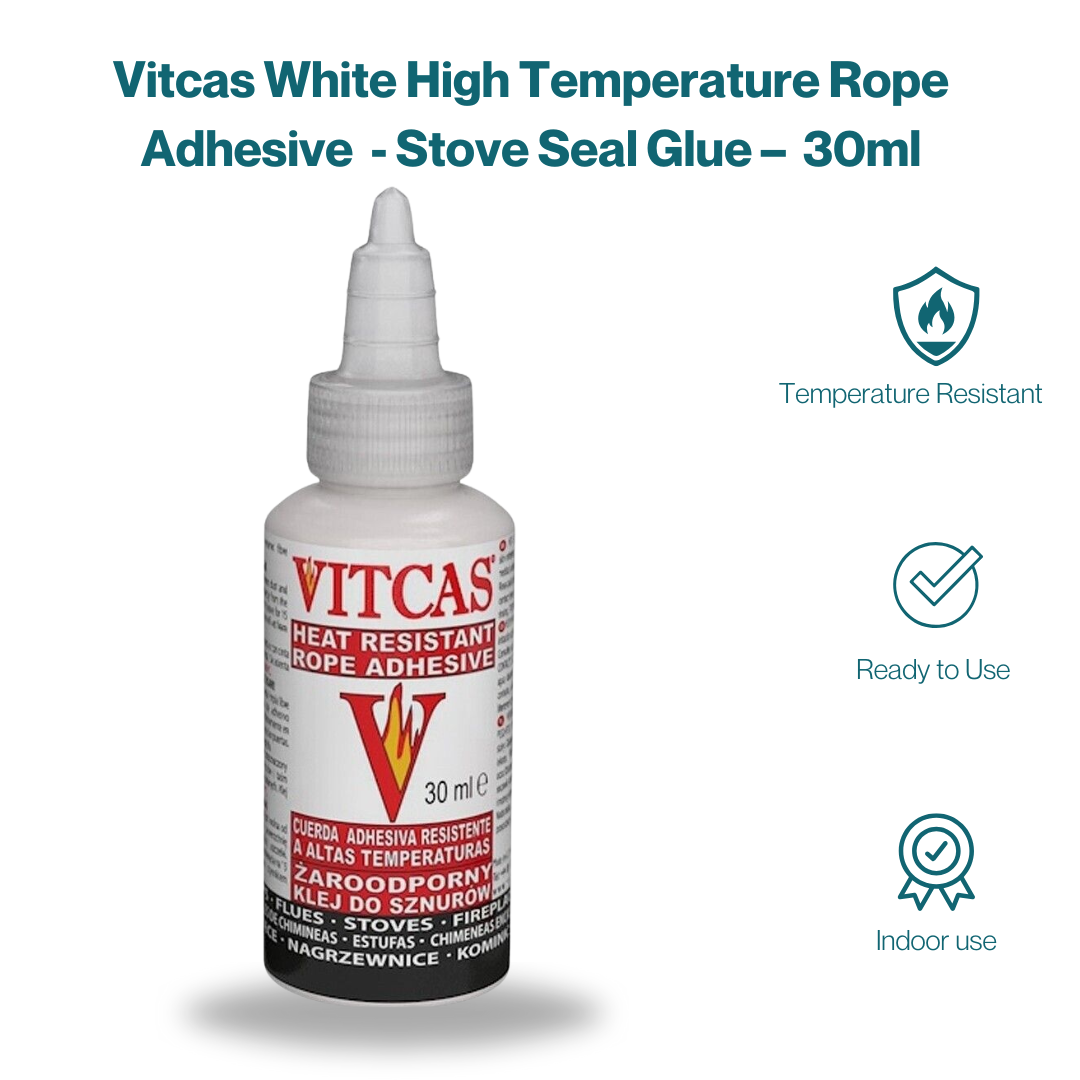 VITCAS Rope Adhesive Glue Seal Heat Resistant Glue 30ml White or Black