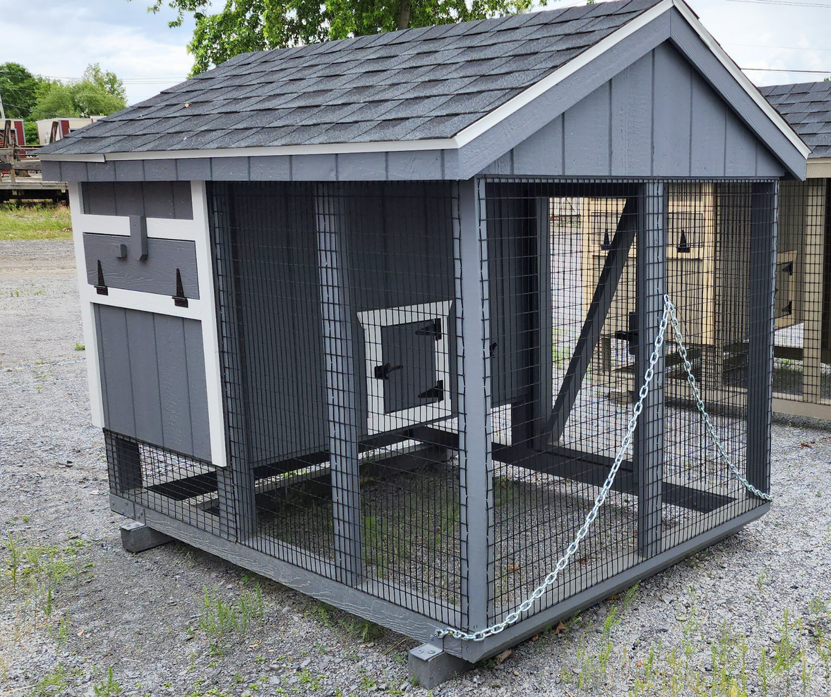 5' X 7' DURATEMP CHICKEN COOP - DARK GRAY