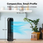 Dr. Prepare 16" Portable Oscillating Tower Fan