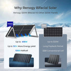 320W Bifacial Solar Panel（2-Pack）