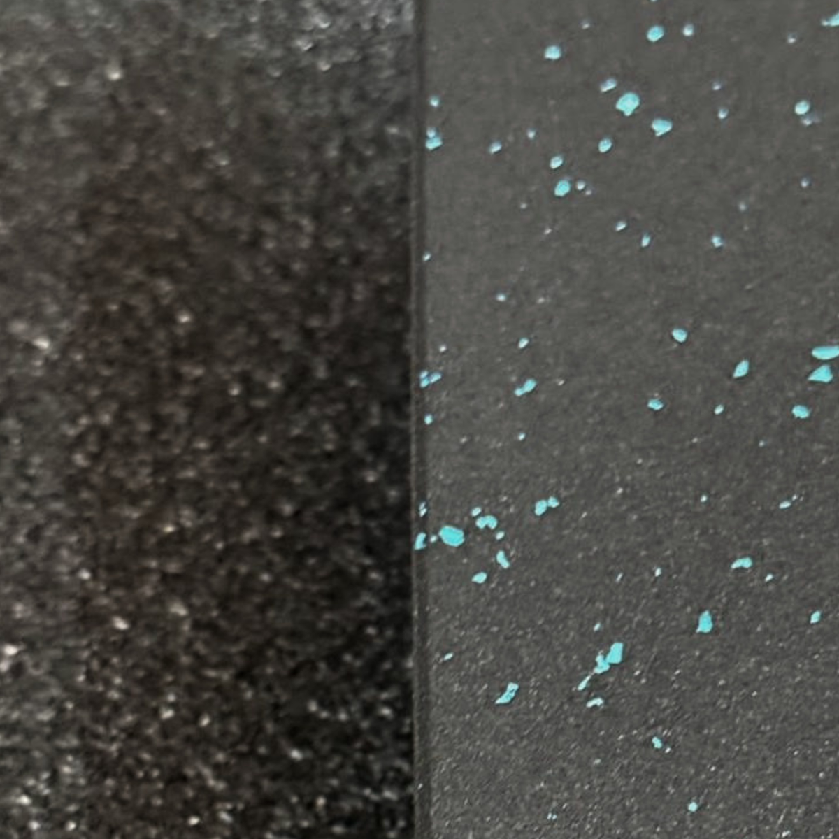 Commercial Premium Rubber Gym Flooring -  Black/Blue Flecks 1m x 1m x 15mm