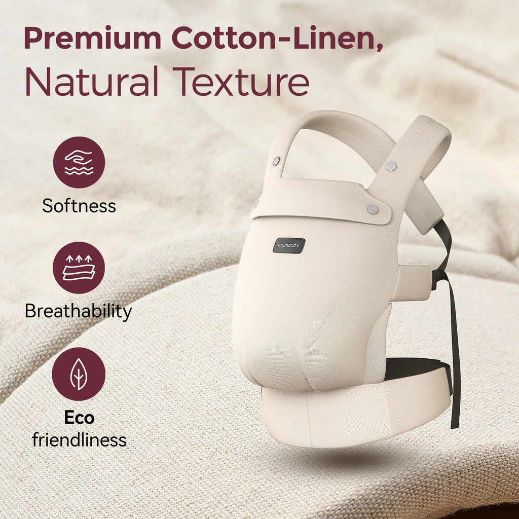 GentleTouch Cotton-Linen Ergonomic Baby Carrier