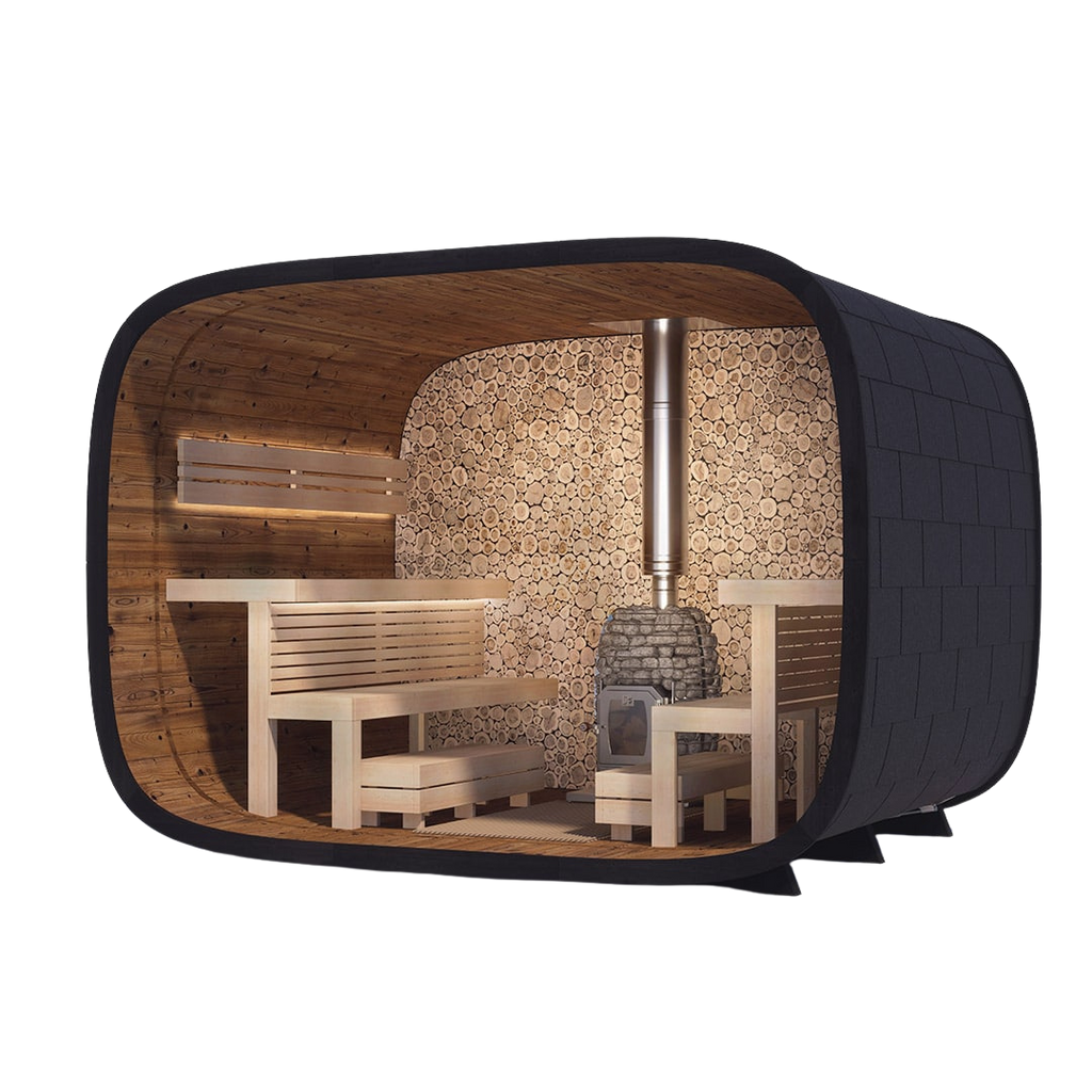 Leil Round Cube Single Sauna