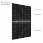 410W Sharp NU-JC410B Black Frame Monocrystalline Solar panel with high-efficiency PERC cells