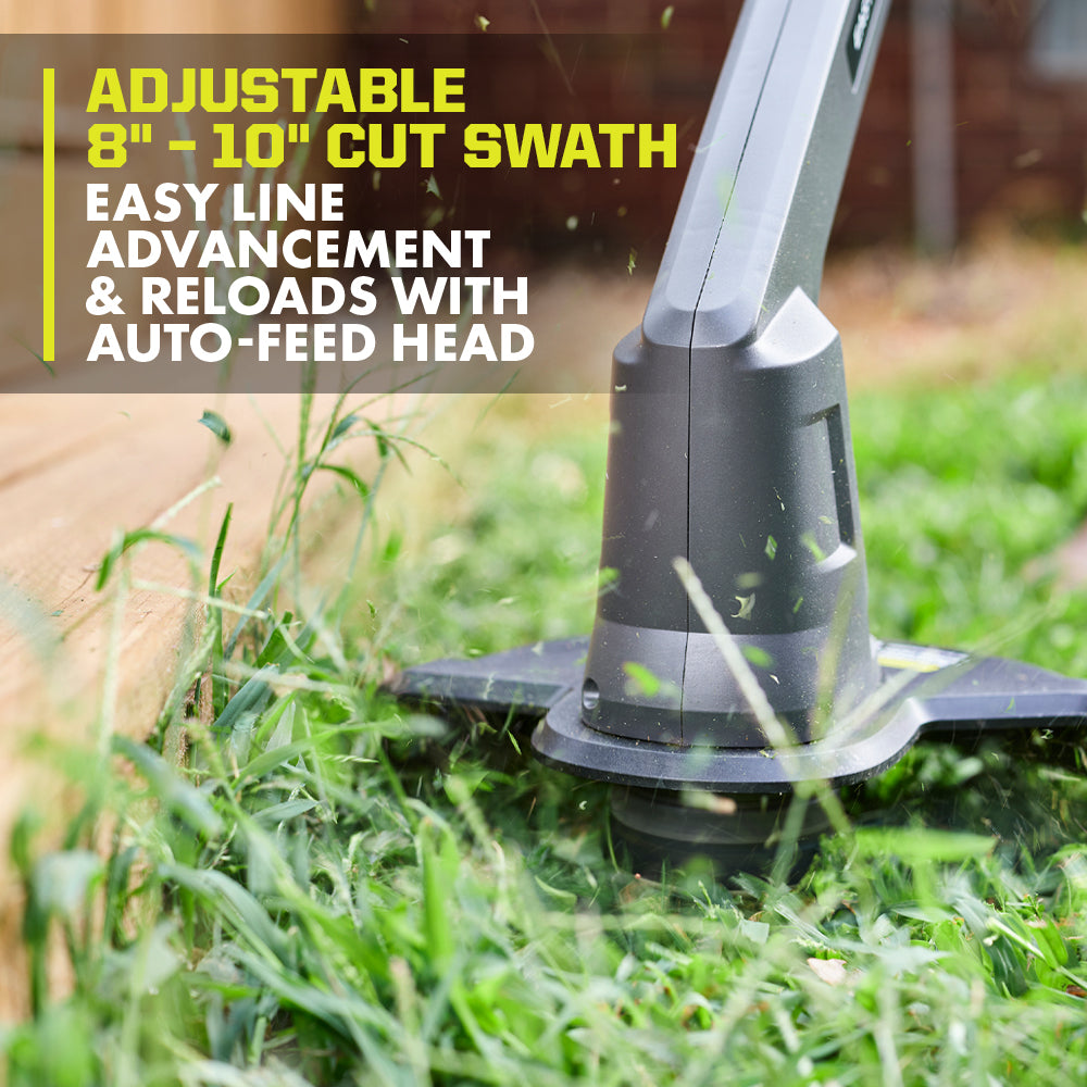Open Box -  RYOBI ONE+ 18V 10 in. Cordless Battery String Trimmer/Edger with 2.0 Ah Battery and Charger