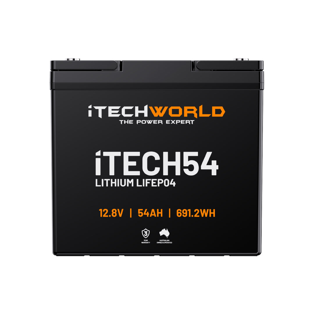 iTECH54 | Deep Cycle Lithium Battery | LiFePO4 54Ah