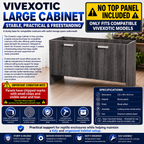 Vivexotic Large Grey 115x49x64.5cm Refurbished Cabinet with Marks